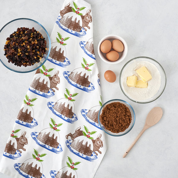 Christmas Pudding Tea towel