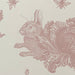 Rabbit & Cabbage Wallpaper Sample, Pink