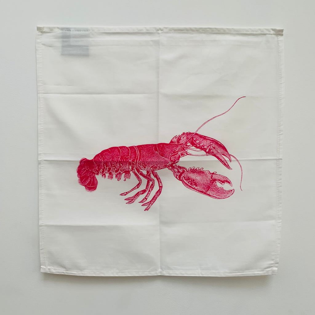 Pink Lobster Single Napkin