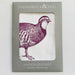 Single Purple Partridge Handkerchief