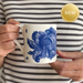 Rabbit & Cabbage Delft Blue Mug