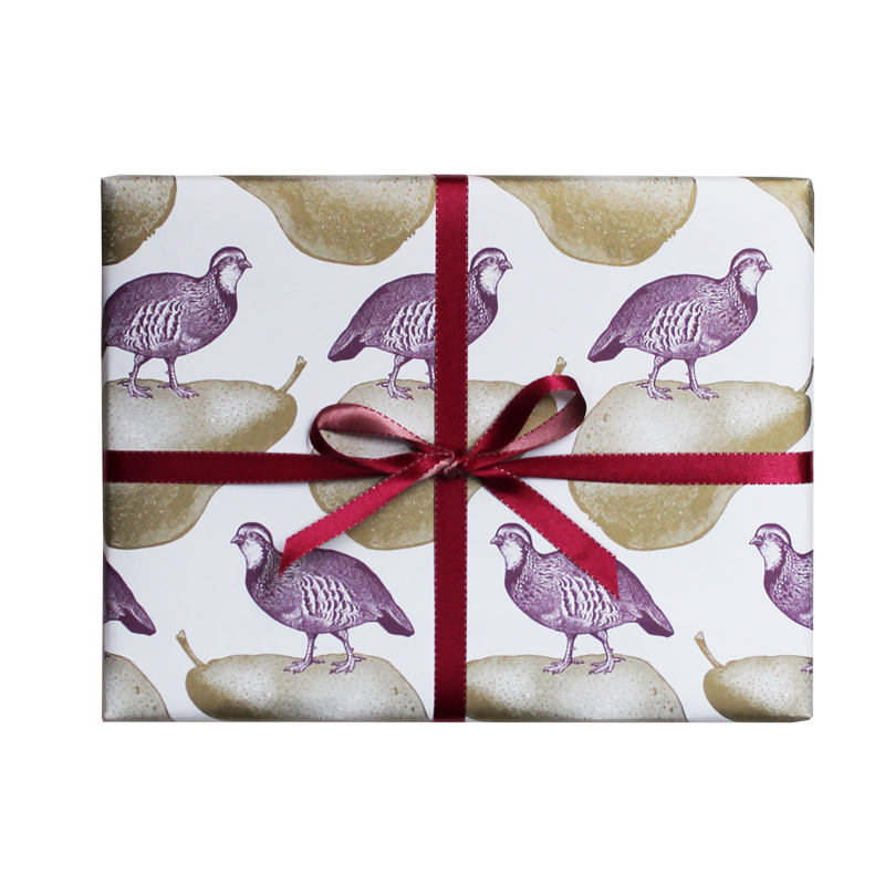 Partridge & Pear Gift Wrap