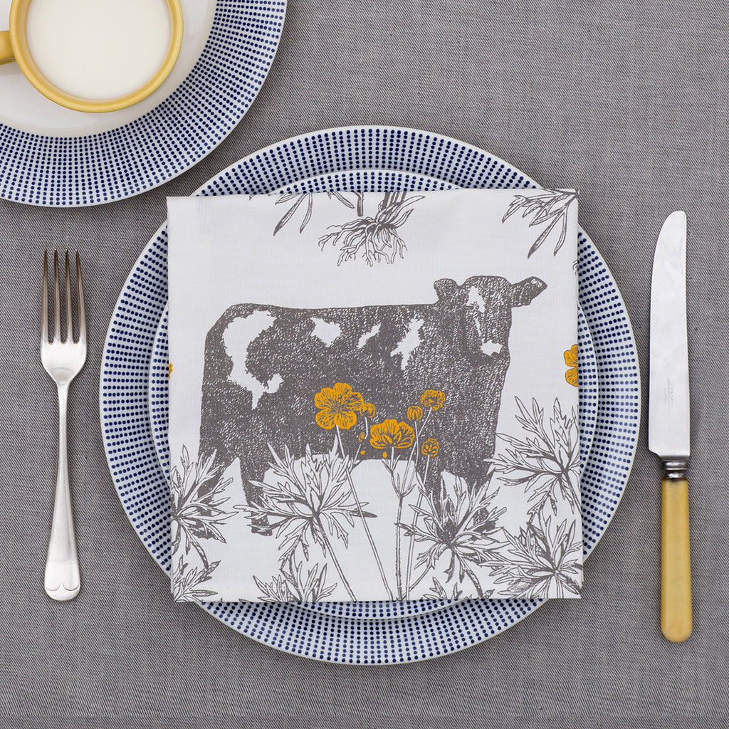 Cow & Buttercup Single Napkin