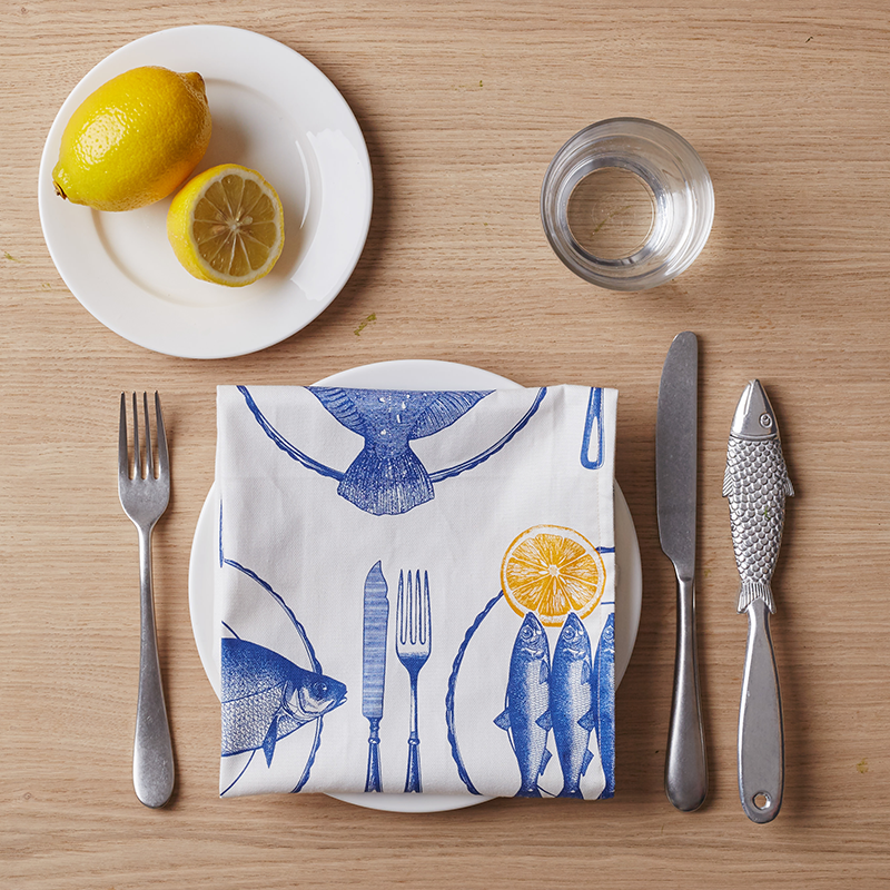 Fish Supper Single Napkin
