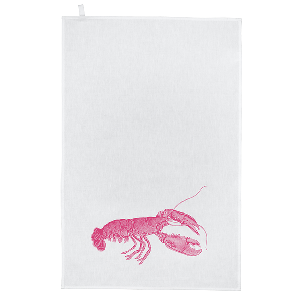 Lobster Linen Tea Towel