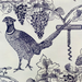 Pheasant & Vine Tea Towel, Blue