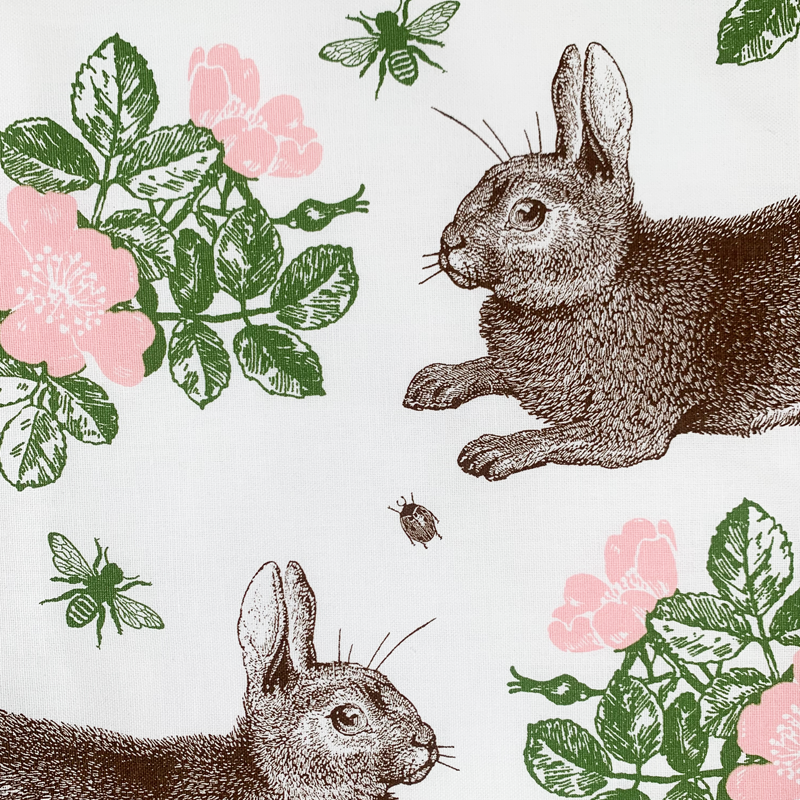 Rabbit & Rose Napkins by Thornback & Peel