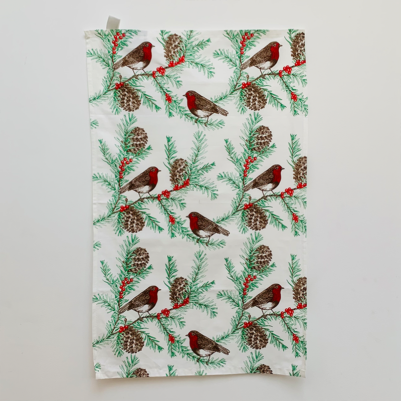 Robin & Yew Tea Towel