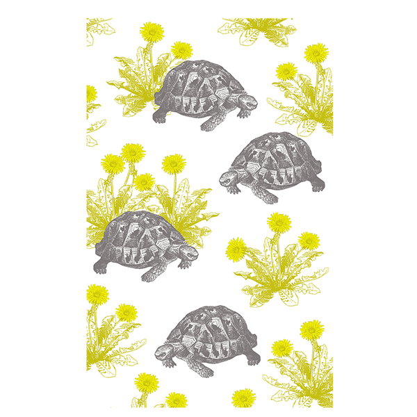 Tortoise & Dandelion Tea Towel