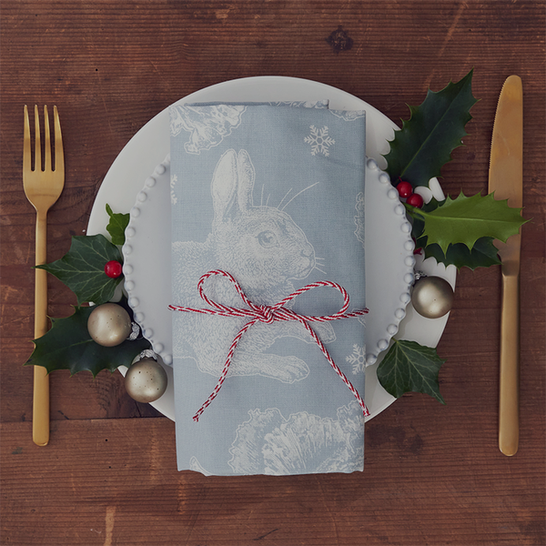 Winter Rabbit Single Napkin