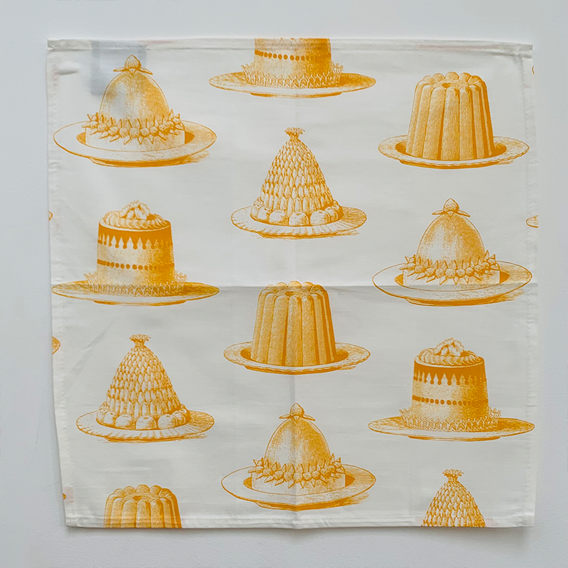 Yellow Jelly & Cake Single Napkin