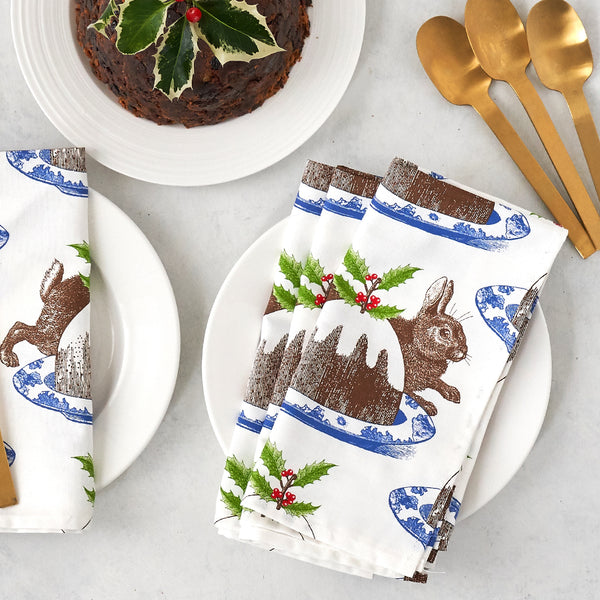 Christmas Pudding Single Napkin