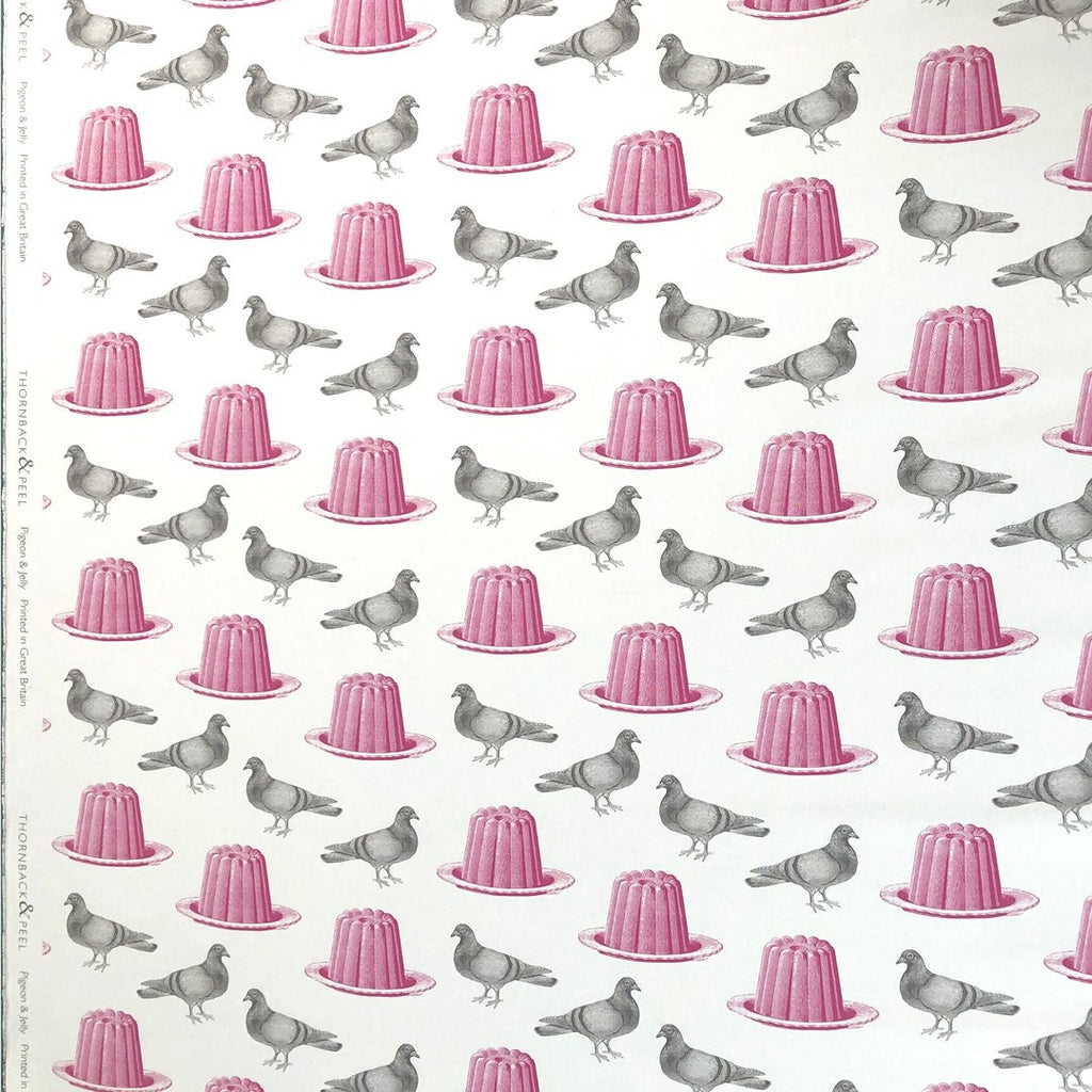 Pigeon & Jelly Fabric on Oyster Linen