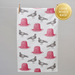Pigeon & Pink Jelly Tea Towel