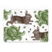Rabbit & Cabbage Placemat Set of Four