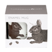 Rabbit & Cabbage Enamel Mug