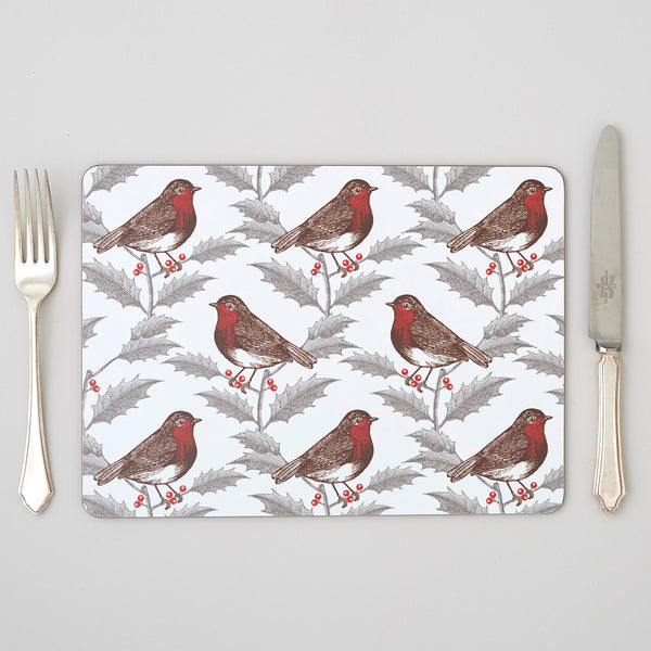 Robin & Holly Placemat Set of Four