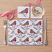 Robin & holly placemat set of 4