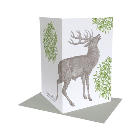 Stag & Mistletoe Christmas Card